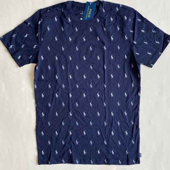 Polo Ralph Lauren Other - Polo Ralph Lauren Allover Pony Logo Short Sleeve Crewneck Sleep T-Shirt